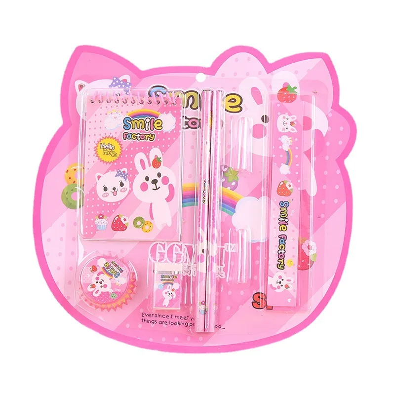 Милые Мультяшные Детские канцелярские товары вернувшиеся в школу каваи набор школьных принадлежностей оптовая продажа список