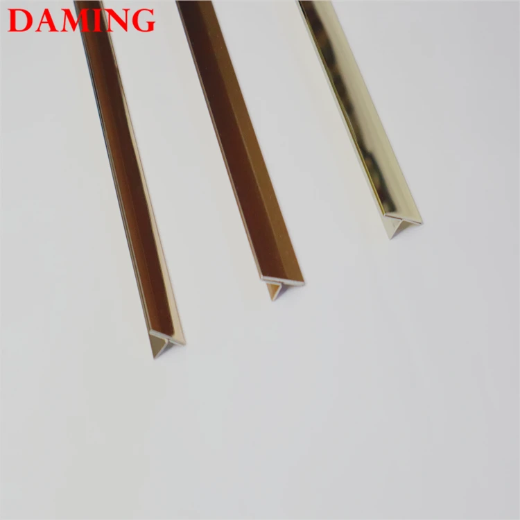 SS304 керамическая плитка, отделка из нержавеющей стали, зеркальная отделка, покрытие из розового золота