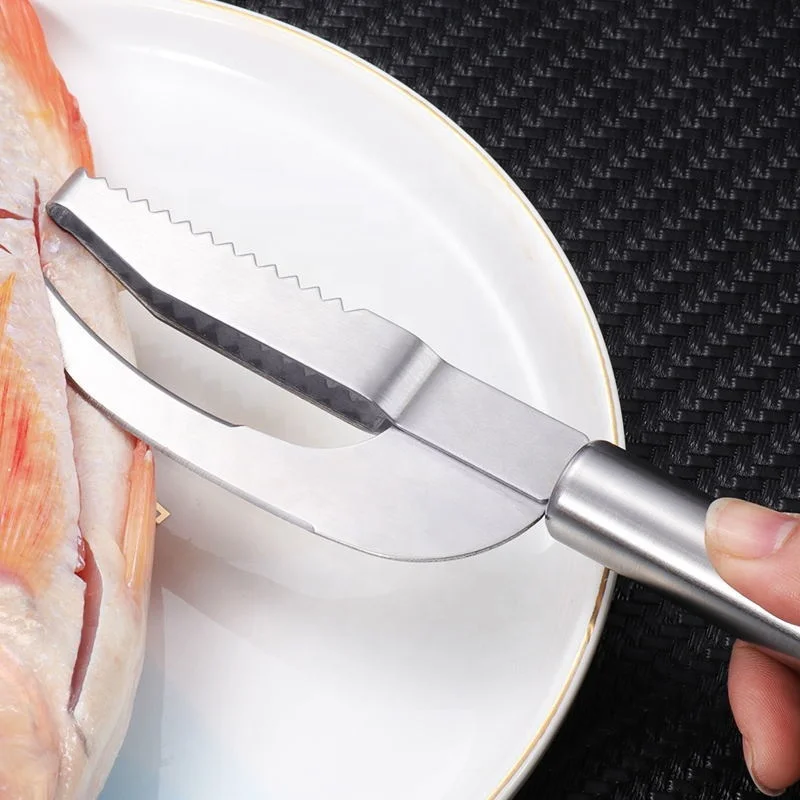 Factory Direct Thickened Stainless Steel Scratch Fish Scale Plane Household Kitchen Killing Fish Knife