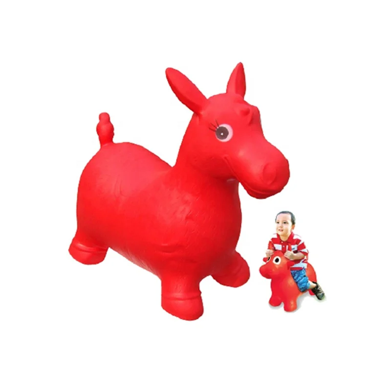 
Wholesale Eco-friendly PVC bouncing hopper for child jumping animal toy jumping horse 