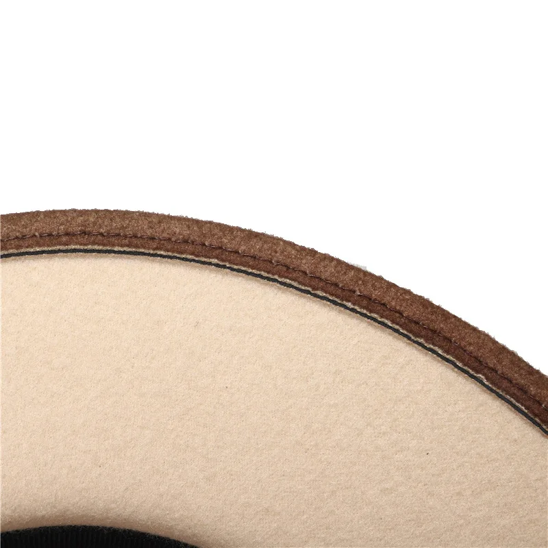 Two tone trilby suede panama sombrero felt fedoras chapeau wholesale unisex wide big brim high quality men women fedora hats