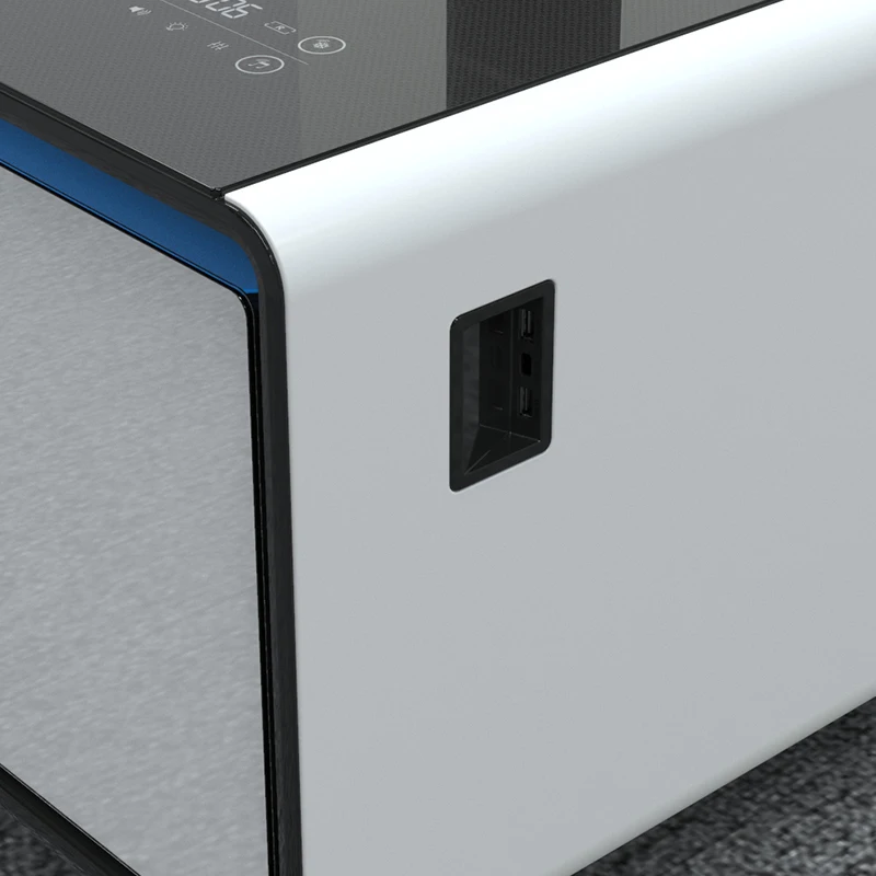 Primst Multifunctional smart coffee table refrigerator coffee table with 2 refrigerated drawers home furniture