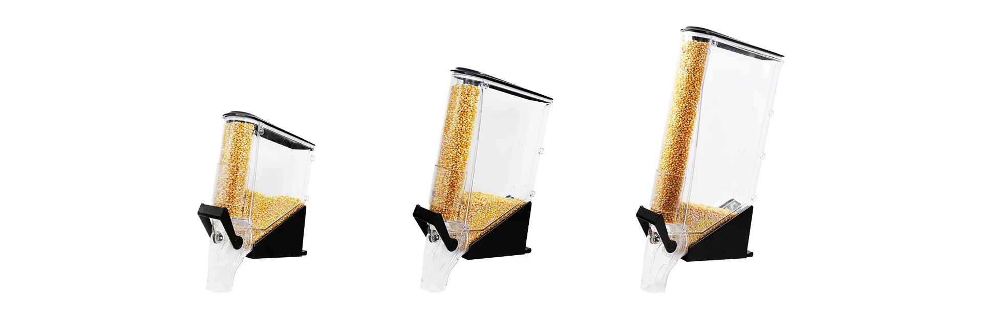 Bulk plastic food dispensers for shop