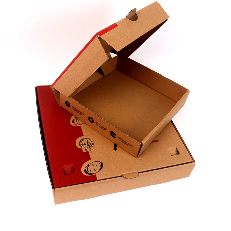 Corrugated pizza box supply carton delivery watermark boxes Customized size