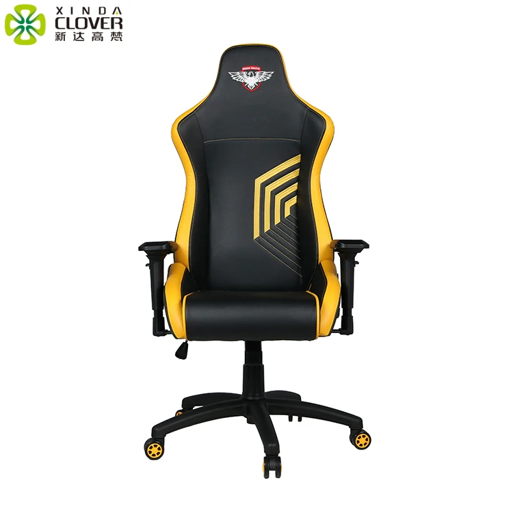Custom China Black Frame PU Leather Office Adult Ergonomic RGB Racing Computer PC Chaise Gamer sedia Gaming Chair