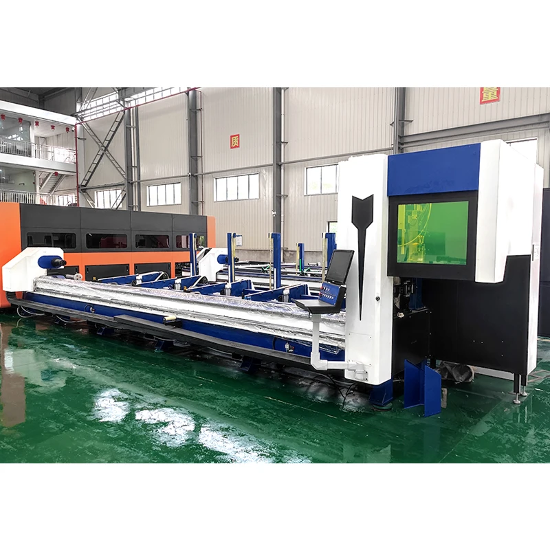 high speed convenient operation high accuracy fiber laser cutting machine for square round tube 6m length steel/copper/aluminum