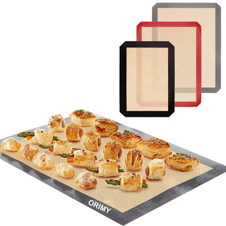 Non-stick silicone baking mats for easy and convenient baking, roasting and food prep