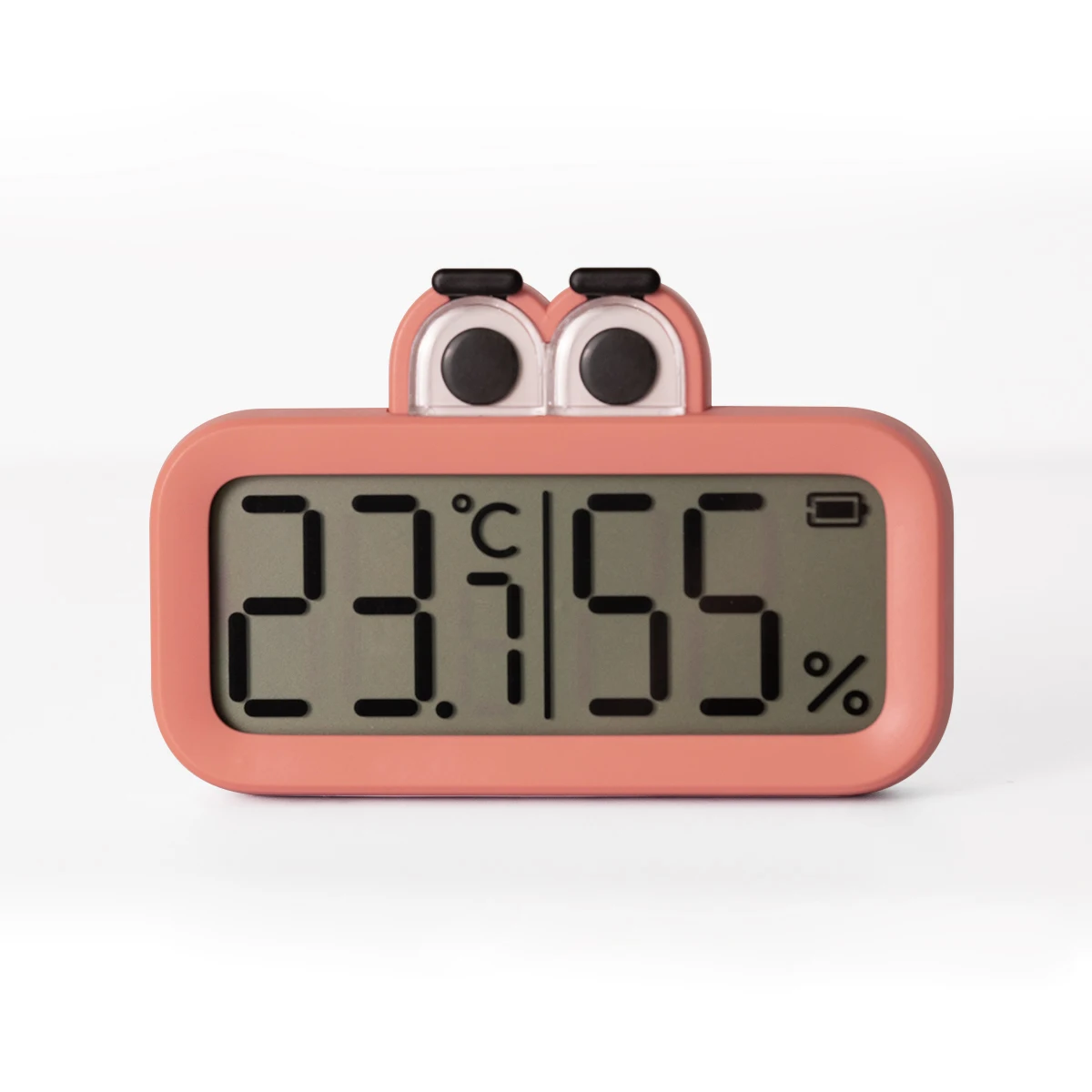 Mini household large LCD display thermometer hygrometer foldable with magnet for adsorption