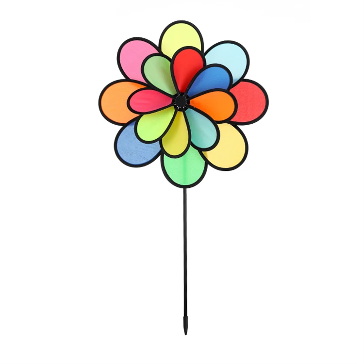 2021 new listing eight color windmill, suitable for a variety of activities and decoration of the garden windmil