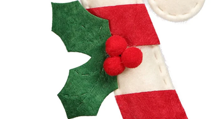 Christmas Wool Felt Novelty Boot Socks Funny Felt Craft Decoration Wool Socks Hanging Ornament Decoration Gift Bag Sock Pendant