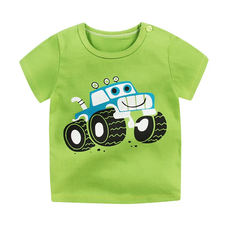 Children T Shirts Cartoon Print Kids Baby Boy Tops Short Sleeve T-Shirt Summer Tee Toddler Girl Shirts Girls Top