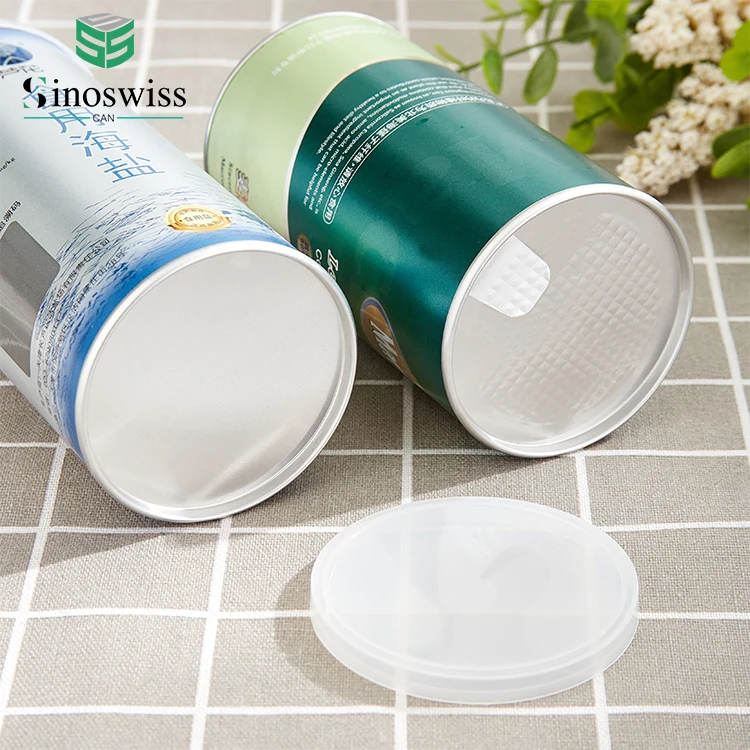 Customized Label Chili Powder Seasoning Paper Tube Spice Jars Packaging With Shaker Lid