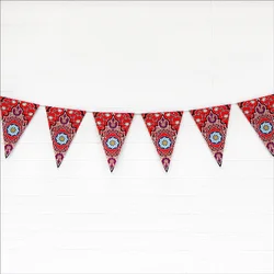 260-300cm Crescent Decoration Muslim Paper Ramadan Banner For Festival