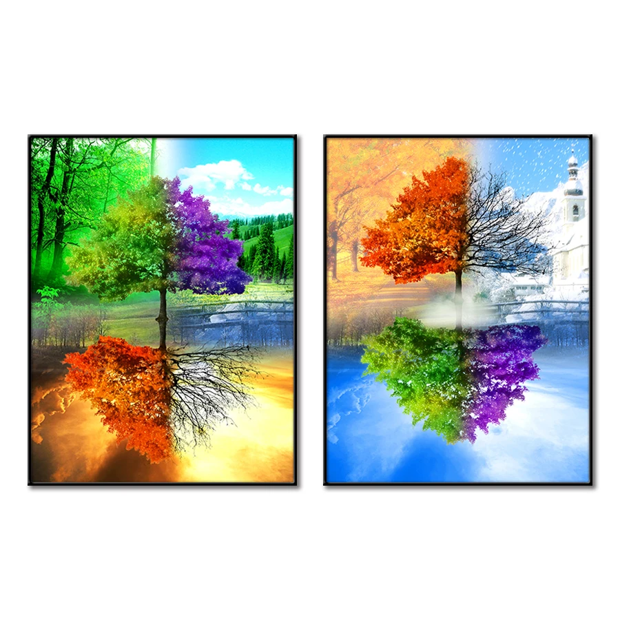 Cross Stitch Kits Embroidery DIY Needlework 11CT Stamped Kit and 14CT Counted Set for Home Decoration Patterns Flowers NCMF076