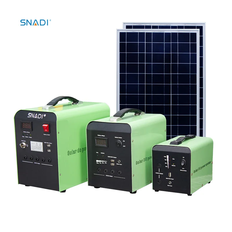 100W Portable Solar Power Bank Energy System All In One PWM Mini Panel Charging Solar Charge