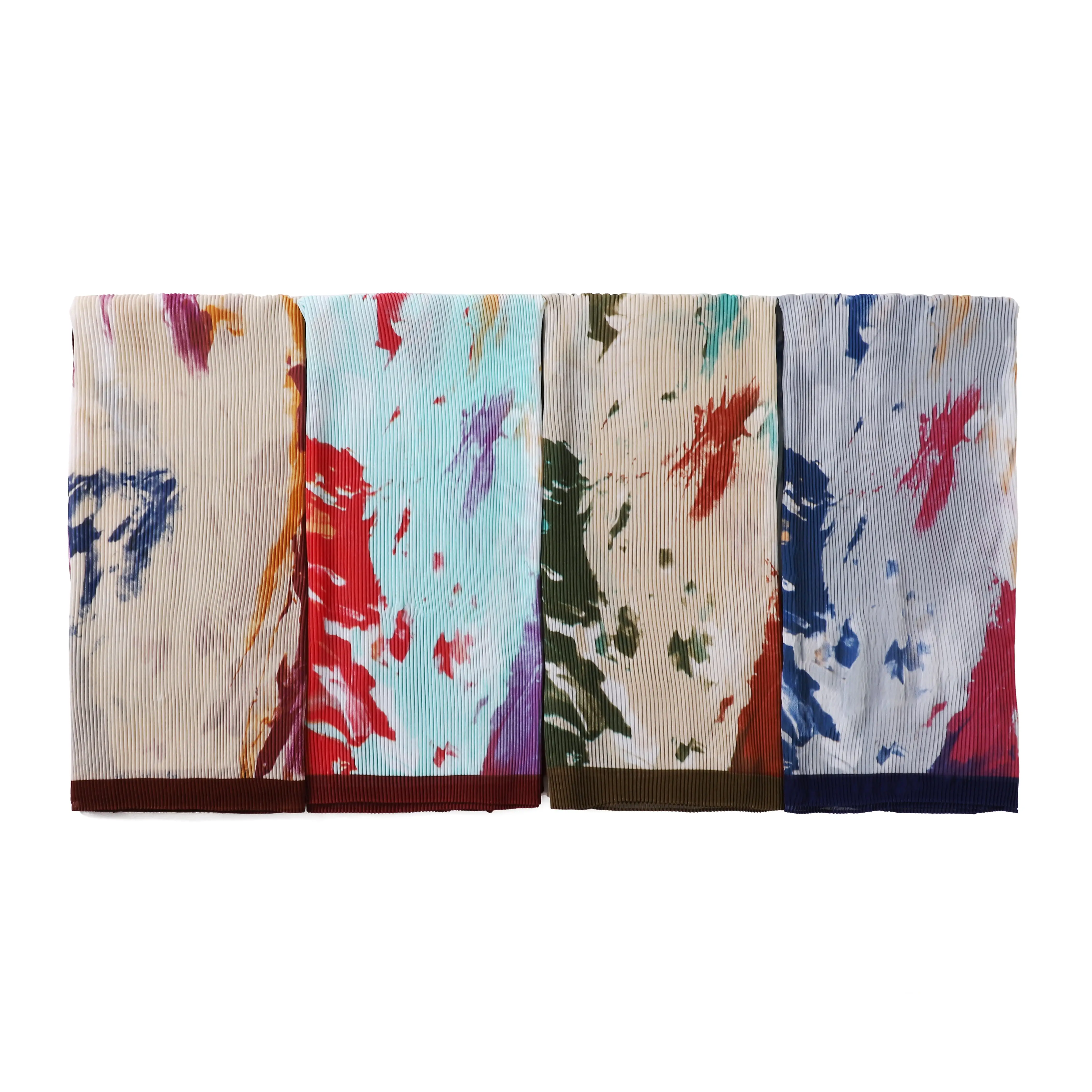 Wholesale Custom Designer Headscarf Printed Islamic Ladies Tudung Bawal Scarf Muslim Women Chiffon Ethnic Scarves Shawl Hijab