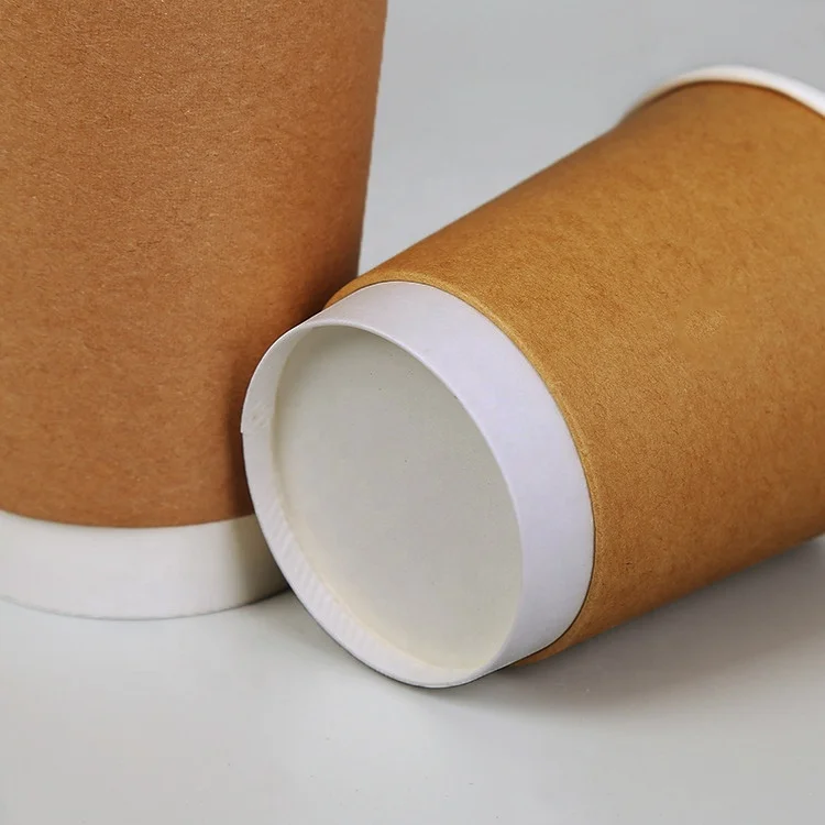 Custom buy takeaway Hot Paper Cups Paper Coffee Cup Printed Logo Disposable Coffee Cups With Lids