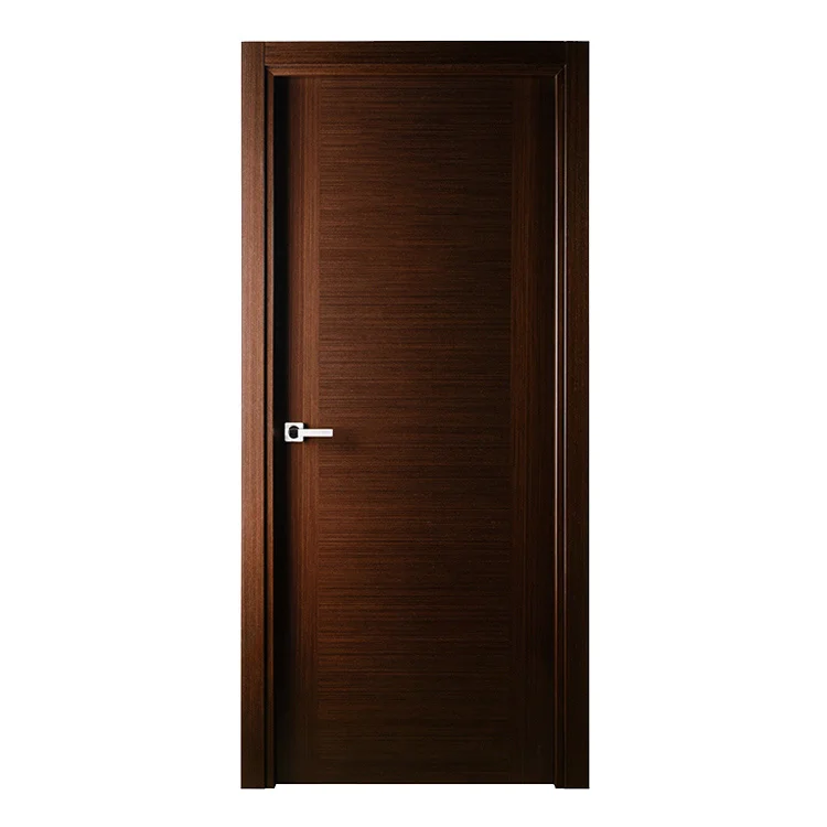 960*2050mm Solid Wooden Interior Bedroom or Hotel Door for Home With Painting Surface Treatment