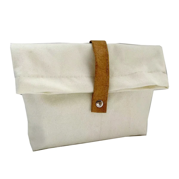 Leopard Pattern Small Canvas Makeup Wallet and Jewelry Travel Pouch for Gift Packaging