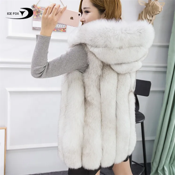 Wholesales Fashion Women Real Fox Fur Vest For Women Real Fox Fur Gilet