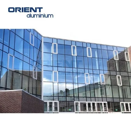 New Arrival Modern High Quality Building Double Skin Facade Glass Wall Aluminum Curtain Wall Exterior Curtain Wall