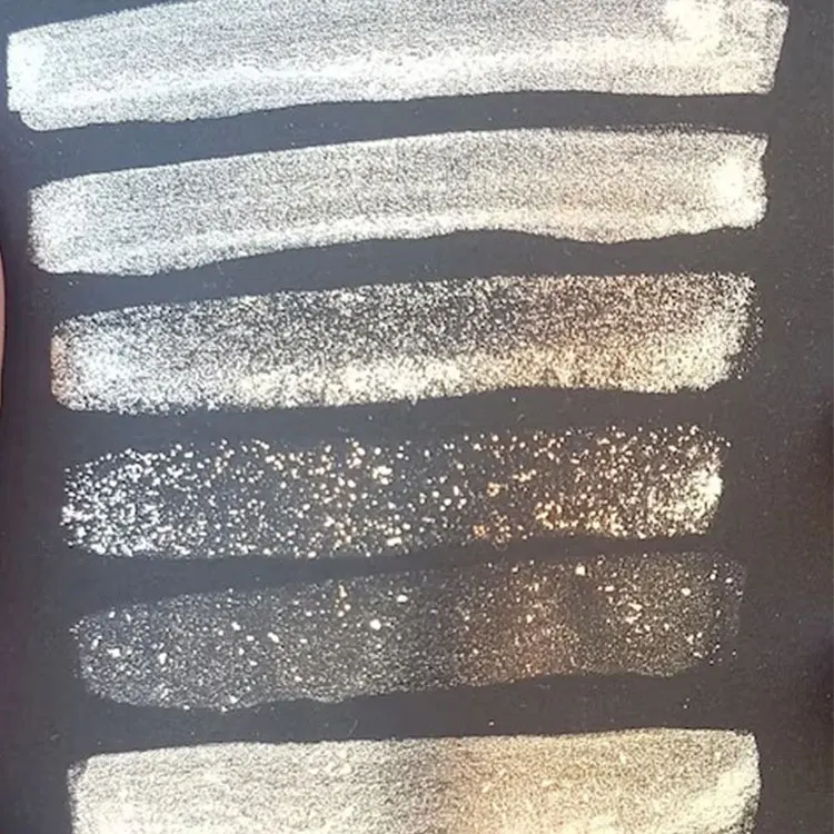 Brand Mcess FREE SAMPLES sparkling mirror micro silver strong metallic effect different size for watercolor paint pigment