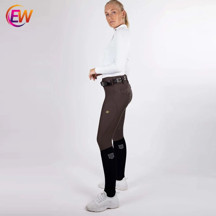 EW Equine Customized High Quality Full Seat Grip Silicone Riding Horse Addison Performance Breeches