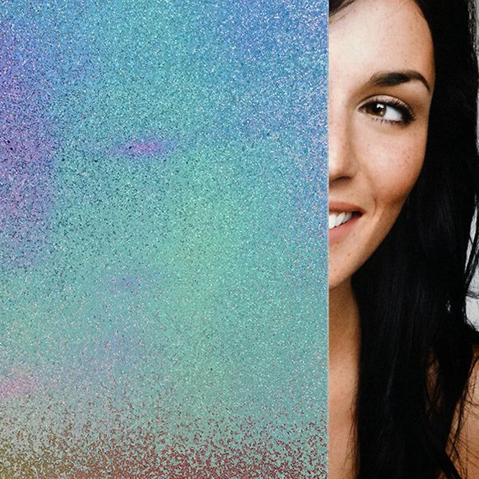 LF17DG Dichro Glitter Decorative Window Glass Film Static Cling Removable Sticker Decoration Privacy Window Film
