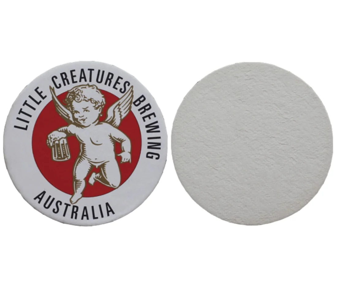 Hot sale Custom Printed Round Cheap Absorbent Paper Drink Cup Cardboard beer coasters