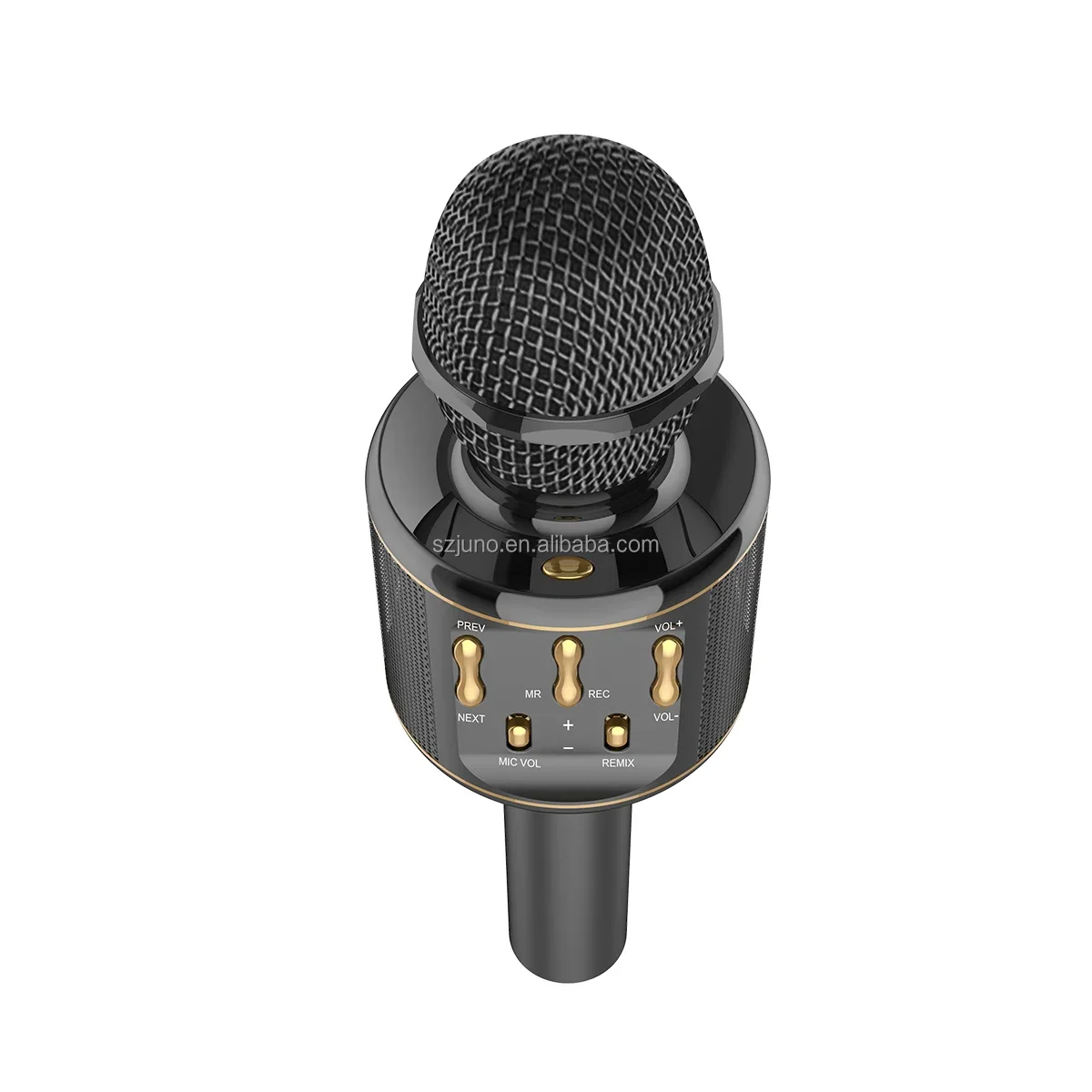 Junuo K9 Wireless Condenser Magic Record Music Built-in Mini Speaker Mike Karaoke Microphone