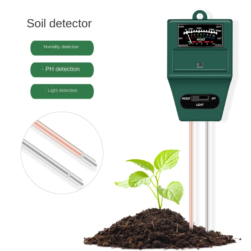 3-in-1Soil Moisture Light pH  Meter Soil Tester Gardening Tool Kits for Plant Care And Garden Lawn Farm Indoor Outdoor