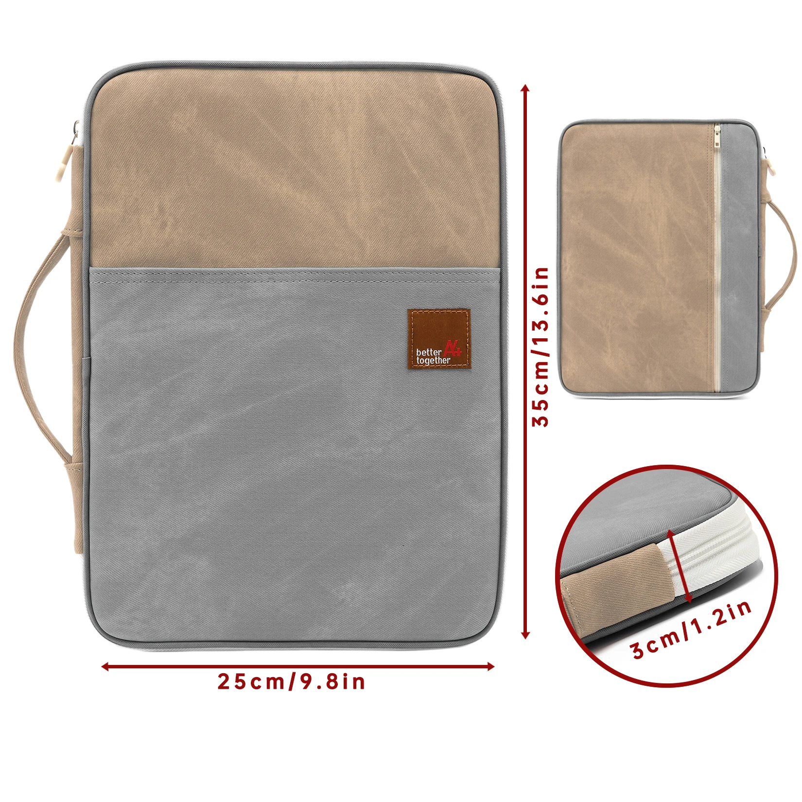 Factory Cheap Price File Pens 12 inch laptop case Portable Business Notebook A4 Document Bags