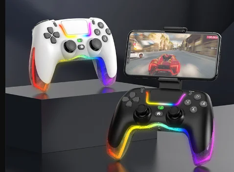 P07 Wireless Joystick For PS4/Switch/IOS/Android/PC RGB Gaming Controller BT Handle Console Accessories No Delay Gamepad