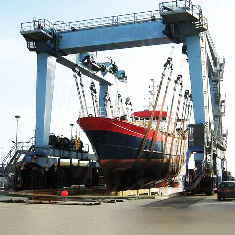 10 20 30 32 40 50 60 70 80 100 200 300 400 500 600 700 800 tonn tonne marine yacht mobile boat lift hoist gantry crane