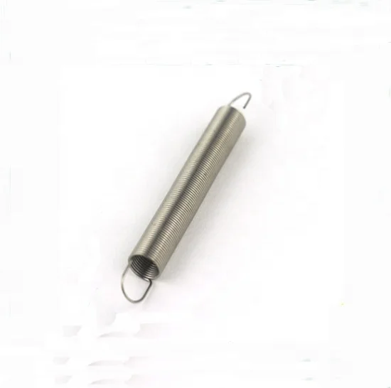 Custom high precision stainless steel extension spring with hook
