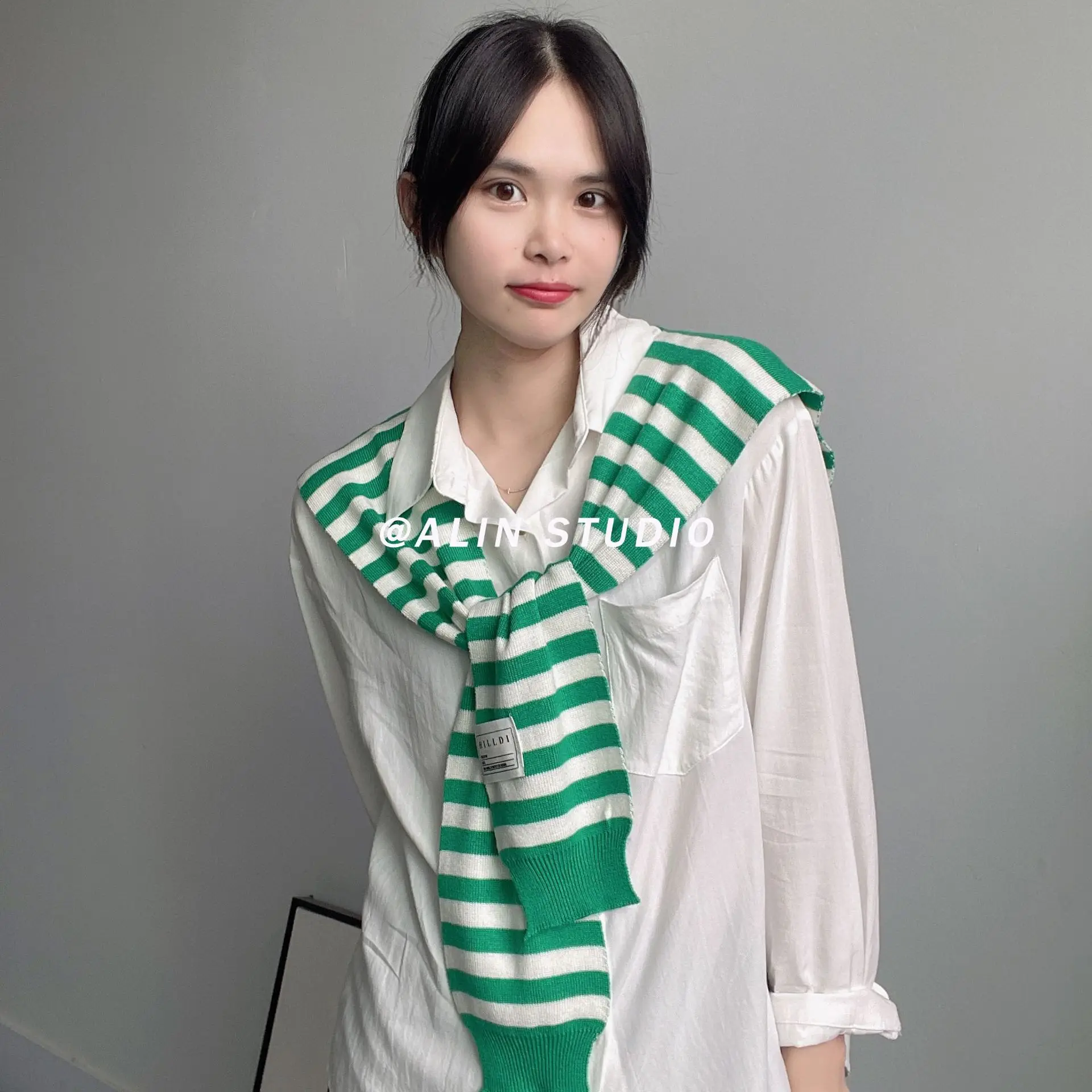 Korean Summer Air Conditioning  Collar Neck Guard Scarf Female Knit Thin Autumn Knotted Cape Sunscreen Shawl For Women