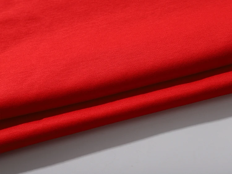 High Quality 100% Organic Cotton Garment Fabric New Collection Liquid Ammonia Finished Knit Fabric