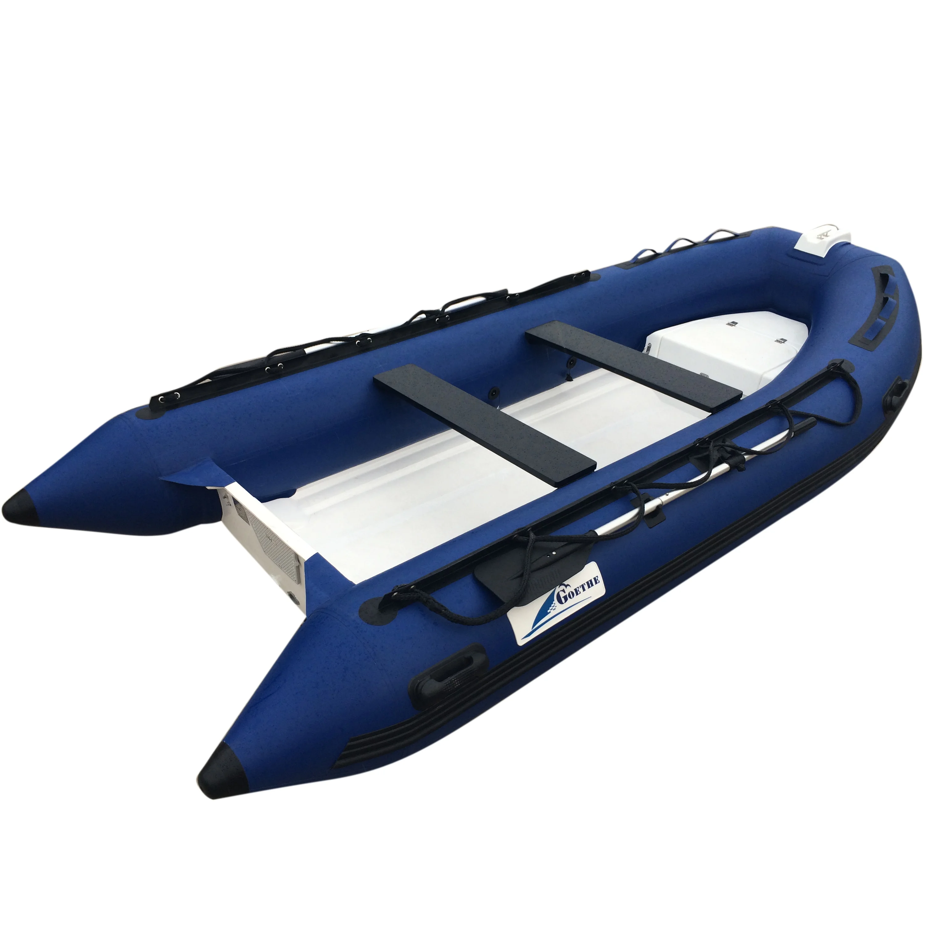 Goboat RIB390 3.9M 13ft Factory Direct 390 Aluminum Rigid Boat Rib Hypalon Inflatable Boat For Sale RIB390