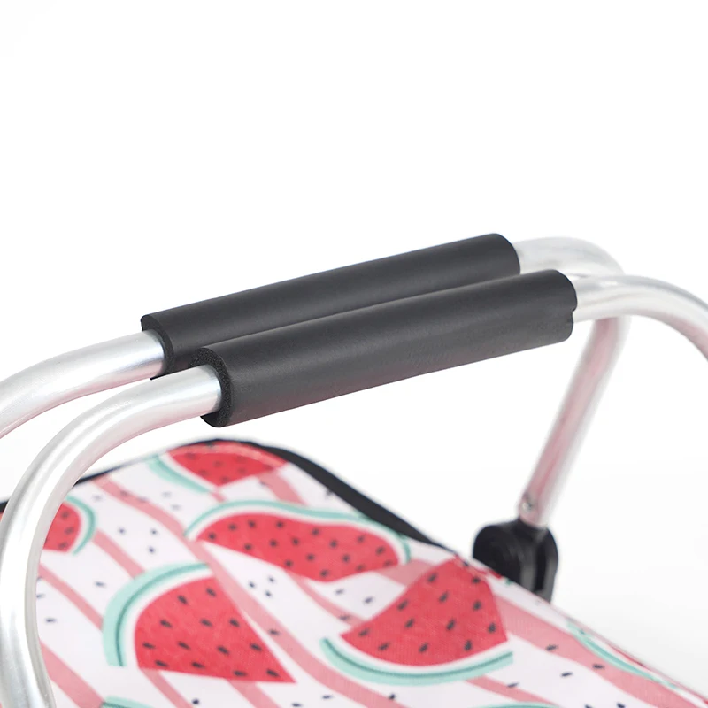 Custom Supermarket Shopping Trolley Bag With Cooler Coating Aluminum Film Professional Made Outdoor Picnic Basket