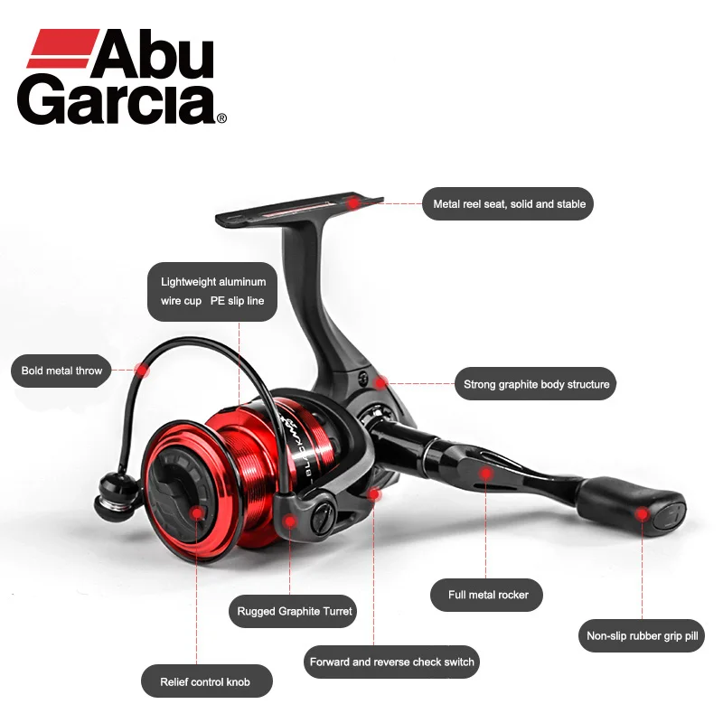 New Arrival Original Abu Garcia BLACK MAX II BMAX II 4+1 BB Spinning Fishing Reel Saltwater Fishing Reel in stock