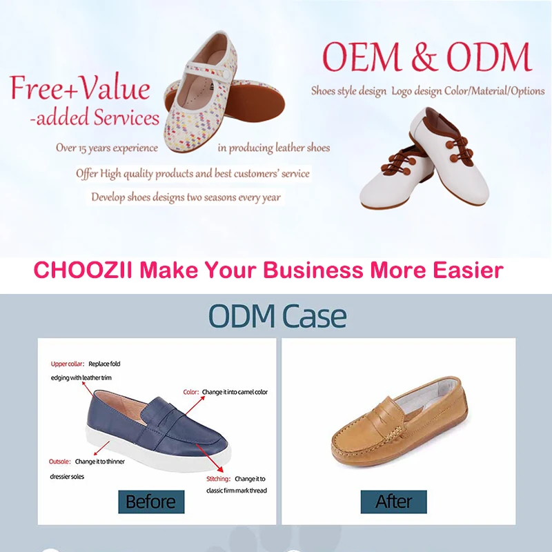Choozii Student Black Kids Bulk Dress Children Leather Teenage Girls School Shoes