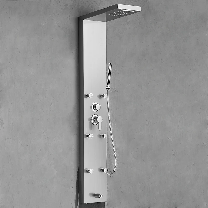 FLG 2023 современный стиль Горячая и холодная вода 304 из нержавеющей стали настенная панель для отеля ванная комната смеситель