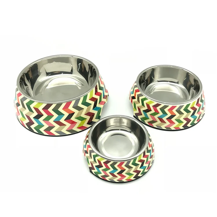 colorful Pet cat bowl stainless steel dog bowl  manufacturers pet bowl
