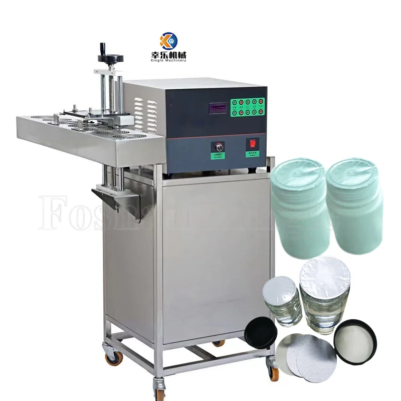 Automatic Product Induction Film Heat Sealer Aluminum Foil Container Sealing Machine