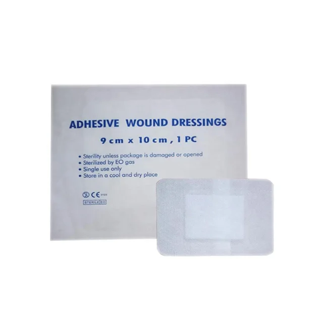 Direct factory brown color absorbent pad sterile waterproof PU wound dressing pad surgical dressing pad
