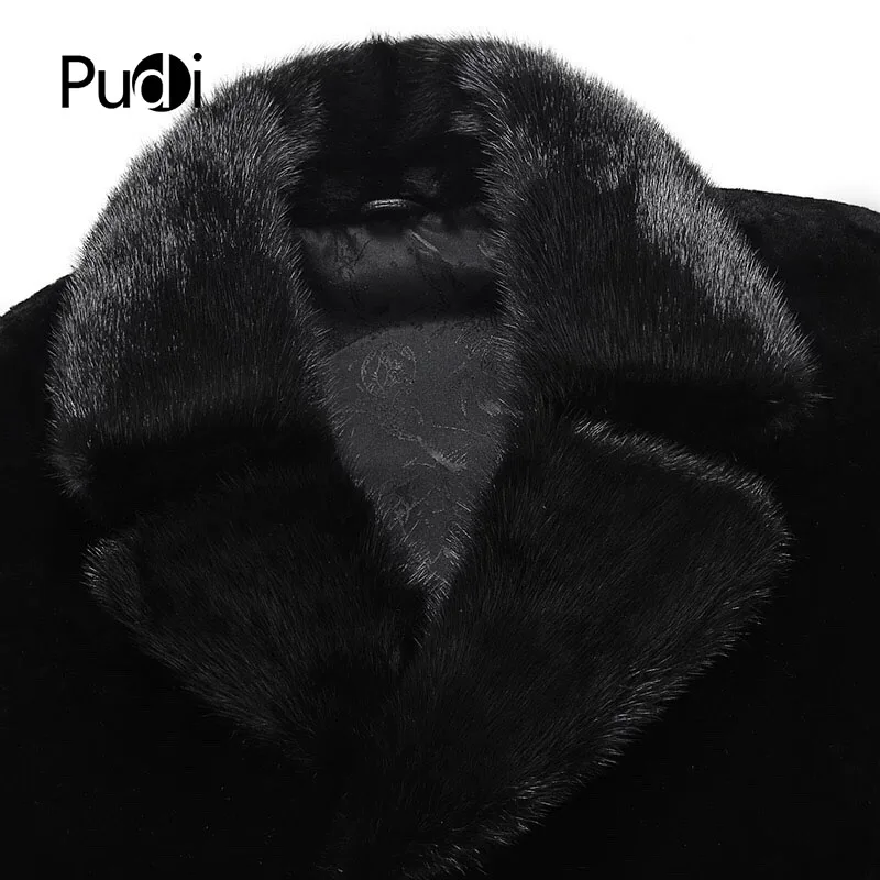 Men New Fashion Real Wool Fur Jackets Casual Outwear MT8106 Fur Collar Fall Winter with Mink Slim Woven Winter Clothes for Men