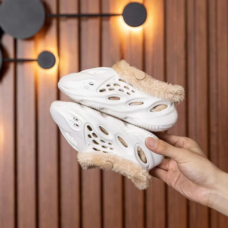 Custom fur YEEZY Foam Runner YEZZY Shoes Boots Original kids Toddler Children Slippers Sandales Sneakers YEEZY Slides 350 V2 V3