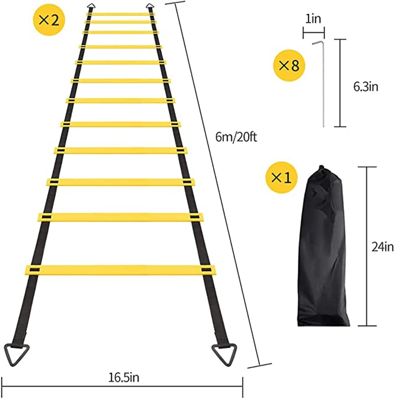 EB6094 Direct Factory Sale Agility Ladder China Made Football Training Kit Speed Training Equipment