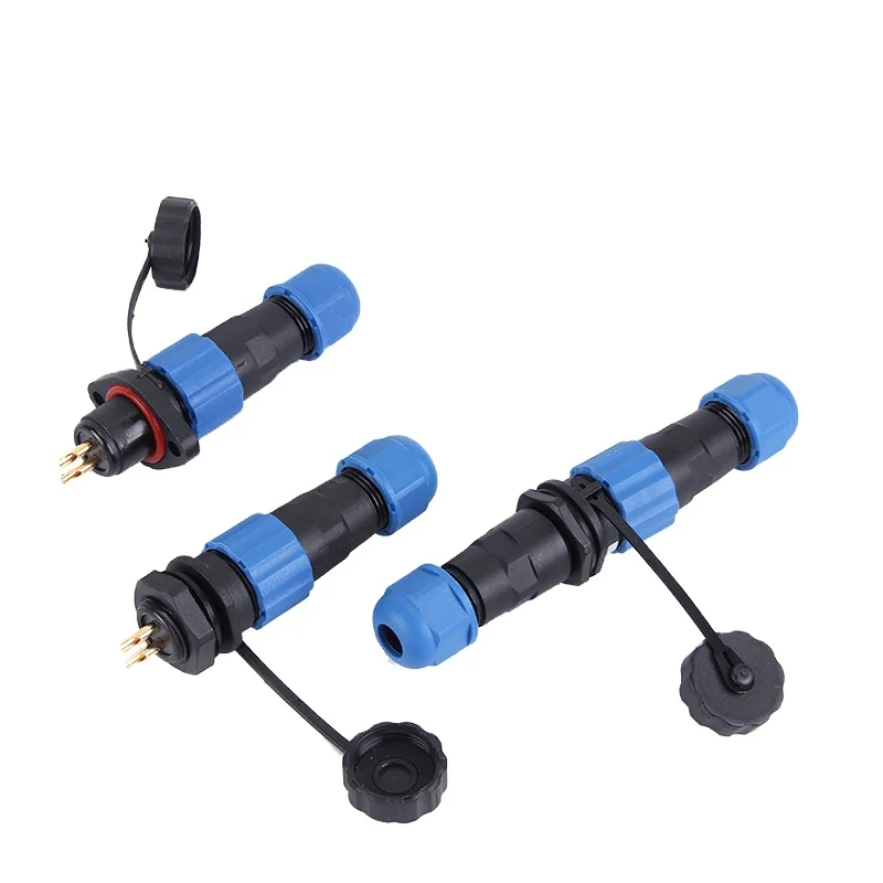 SP13 SP16  Waterproof Connector 2 3 4 5 6 Pin Nut Wire Cable Dad Mom Electrical Power Quick Aviation Plug And Sokcet Male Female