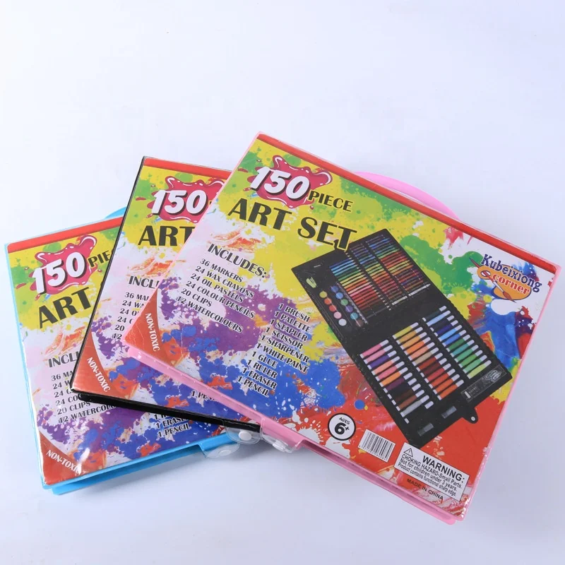 Most Popular Arts 150Pcs Colors Pastel Crayon Stationery Color Gift set Children Art Drawing Set